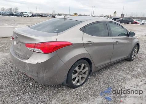 2013 Hyundai Elantra Limited из США, поврежденный, VIN 5NPDH4AEXDH154235